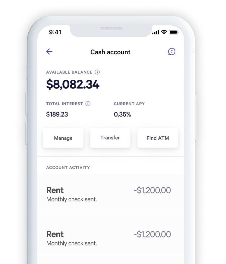 Stellars Brokerage Cash Account on iPhone